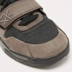Air Jordans Brown/Black Suede and Canvas Jordan Jumpman Jack TR Travis Scott Dark Mocha Sneakers Size 46