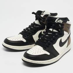 Air Jordans Tricolor Leather Jordan 1 Retro High OG Sneakers Size 41