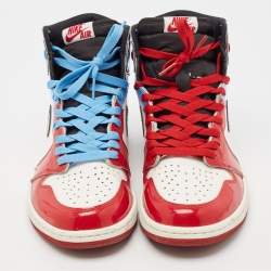 Air Jordans Multicolor Patent Air Jordan 1 High OG  Fearless Lace Up Sneakers Size 42.5