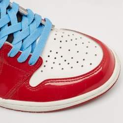 Air Jordans Multicolor Patent Air Jordan 1 High OG  Fearless Lace Up Sneakers Size 42.5