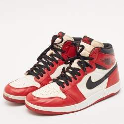Air Jordans Multicolor Leather Jordan 1.5 Retro Chicago Sneakers Size 44