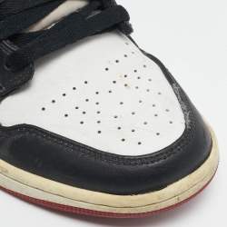 Air Jordans Multicolor Leather Air Jordan 1 High Top Sneakers Size 41