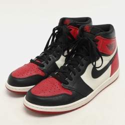 Air Jordans Tricolor Leather Air Jordan 1 Retro High Top Sneakers Size 45