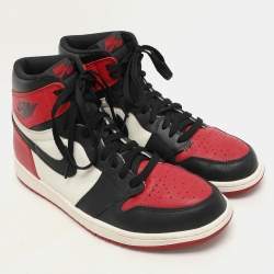 Air Jordans Tricolor Leather Air Jordan 1 Retro High Top Sneakers Size 45