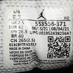 Air Jordans Green/Black Leather Air Jordan 1 Low Top Sneakers Size 42