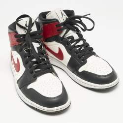 Air Jordans Multicolor Leather Air Jordan 1 High Top Sneakers Size 41