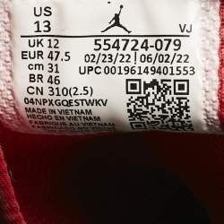 Air Jordans Multicolor Leather Jordan 1 Mid Gym Red Black White Sneakers Size 47.5