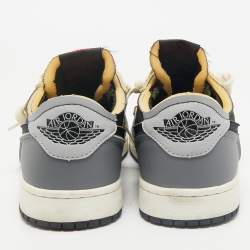 Air Jordans Multicolor Leather Jordan 1 Low OG Bleached Coral Sneakers Size 40