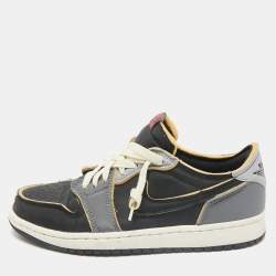 Air Jordans Multicolor Leather Jordan 1 Low OG Bleached Coral Sneakers Size 40