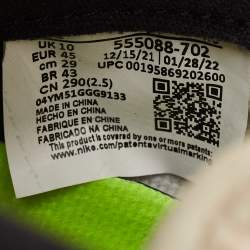Air Jordans Green/White Leather 1 Retro OG High Top Sneakers Size 45