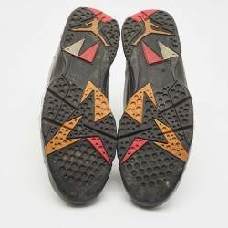 Pre Owned Air Jordans Silver Faux Leather Jordan 7 Retro Reflections of a Champion Sneakers Size 47.5