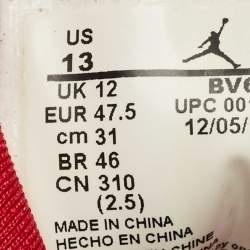 Pre Owned Air Jordans Silver Faux Leather Jordan 7 Retro Reflections of a Champion Sneakers Size 47.5