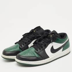 Air Jordans Multicolor Leather Jordan 1 Low Sneakers Size 45