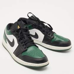 Air Jordans Multicolor Leather Jordan 1 Low Sneakers Size 45