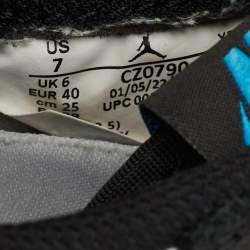 Pre Owned Air Jordans Multicolor Leather Jordan 1 Low OG Power Blue Sneakers Size 40