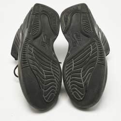 Pre Owned Air Jordans Black Leather Jordan Max Aura 5 Black Anthracite Sneakers Size 46