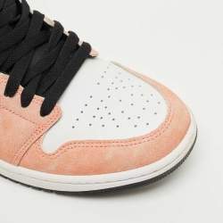 Pre Owned Air Jordans Multicolor Suede and Leather Jordan 1 Mid SE Flight Club Sneakers Size 42