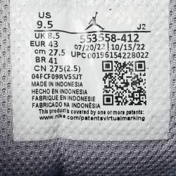 Pre Owned Air Jordans Multicolor Leather Jordan 1 Low True Blue Sneakers Size 43