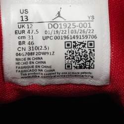 Pre Owned Air Jordans Black Patent and Leather Jumpman Two Trey Raptors Sneakers Size 47.5