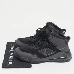 Pre Owned Air Jordans Two tone Coated Canvas and Leather Jordan Son of Mars High Top Sneakers Size 45