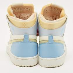 Pre Owned Air Jordans Multicolor Leather and Mesh Jordan 1 High Zoom Air CMFT To My First Coach Sneakers Size 42.5