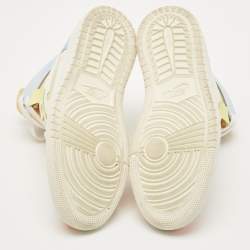 Pre Owned Air Jordans Multicolor Leather and Mesh Jordan 1 High Zoom Air CMFT To My First Coach Sneakers Size 42.5