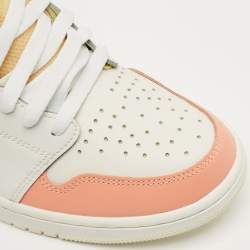 Pre Owned Air Jordans Multicolor Leather and Mesh Jordan 1 High Zoom Air CMFT To My First Coach Sneakers Size 42.5