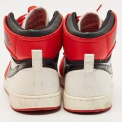 Pre Owned Air Jordans Multicolor Canvas and Leather Jordan 1 Retro AJKO Chicago Sneakers Size 43