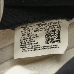 Pre Owned Air Jordans Multicolor Canvas and Leather Jordan 1 Retro AJKO Storm Blue Sneakers Size 42.5