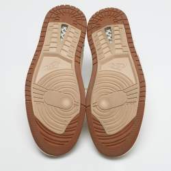 Pre Owned Air Jordans Multicolor Suede and Mesh Jordan 1 High Zoom Air CMFT 2 Legend Coffee Sneakers Size 45