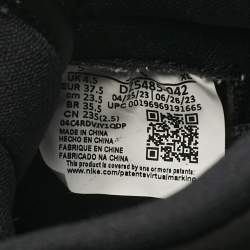 Pre Owned Air Jordans Blue/Black Suede Jordan 1 Retro High OG Royal Reimagined Sneakers Size 37.5