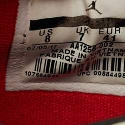 Pre Owned Air Jordan Black/White Fabric and Leather XXXII Low Slam Dunk Sneakers Size 41