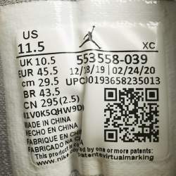 مملوكة مسبقًا حذاء رياضي اير جوردن جوردن 1 منخفض جلد برغندي/أسود داكن بنجر أسود مقاس 40.5