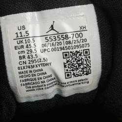 مملوكة مسبقًا حذاء رياضي اير جوردن جوردن 1 منخفض جلد برغندي/أسود داكن بنجر أسود مقاس 40.5