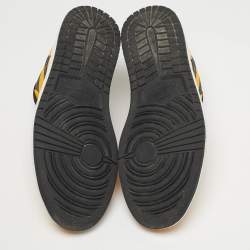 مملوكة مسبقًا حذاء رياضي اير جوردن جوردن 1 منخفض جلد برغندي/أسود داكن بنجر أسود مقاس 40.5