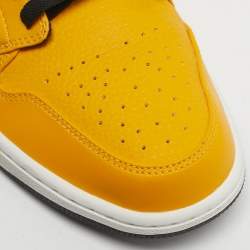 مملوكة مسبقًا حذاء رياضي اير جوردن جوردن 1 منخفض جلد برغندي/أسود داكن بنجر أسود مقاس 40.5