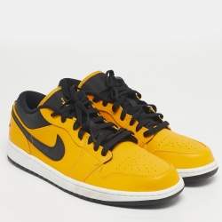 مملوكة مسبقًا حذاء رياضي اير جوردن جوردن 1 منخفض جلد برغندي/أسود داكن بنجر أسود مقاس 40.5