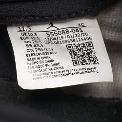 Pre Owned Air Jordans Multicolor Leather Jordan 1 Retro High Royal Toe Sneakers Size 45.5