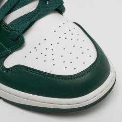 Pre Owned Air Jordans 1 Retro High Size 45 Tricolor Leather High Top Sneakers