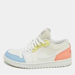 مملوكة مسبقًا Air Jordans Jordan 1 To My First Coach Size 45.5 Multicolor Leather Low Top Sneakers