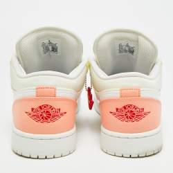 مملوكة مسبقًا Air Jordans Jordan 1 To My First Coach Size 45.5 Multicolor Leather Low Top Sneakers