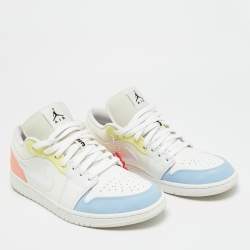 مملوكة مسبقًا Air Jordans Jordan 1 To My First Coach Size 45.5 Multicolor Leather Low Top Sneakers