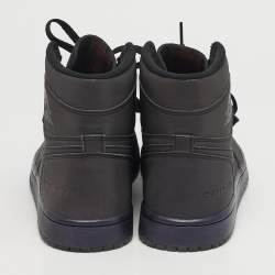 مملوكة مسبقًا Air Jordans Jordan 1 Retro Zoom Fearless Size 44.5 Purple Iridescent Faux Leather High Top Sneakers