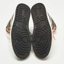 مملوكة مسبقًا حذاء رياضي اير جوردن جوردن 1 ريترو هاي جلد أخضر/أبيض مقاس 44.5