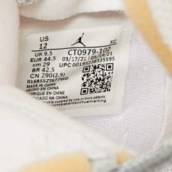 Pre Owned حذاء رياضي اير جوردان 1 مرتفع العنق جلد وزخرف متعدد الألوان مقاس 44.5