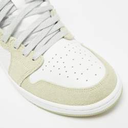 Pre Owned حذاء رياضي اير جوردان 1 مرتفع العنق جلد وزخرف متعدد الألوان مقاس 44.5