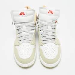 Pre Owned حذاء رياضي اير جوردان 1 مرتفع العنق جلد وزخرف متعدد الألوان مقاس 44.5