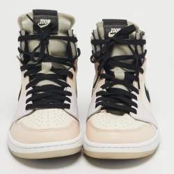 Pre Owned Air Jordans 1 Zoom Air Size 44 Multicolor Leather and Net High Top Sneakers