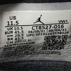 Pre Owned حذاء رياضي آير جوردانز جوردن 4 ريترو ثندر أحمر جلد نوبيك أسود/أحمر بعنق عالي مقاس 45.5