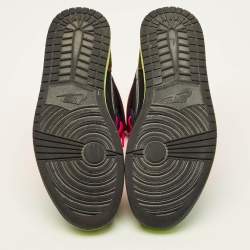 مملوكة مسبقًا Air Jordans Jordan 1 Retro Tokyo Bio Hack Size 45.5 Multicolor Nubuck Leather High Top Sneakers